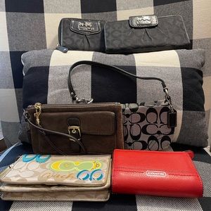 Coach bundle wallet and wristlet